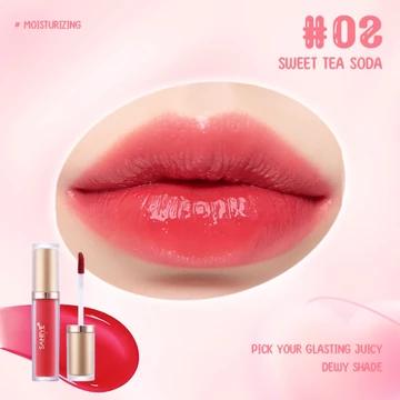 SANIYE Lip Gloss Moisturizing Waterproof Dewy Lipstik Long Lasting Kosmetik Bibir L1306