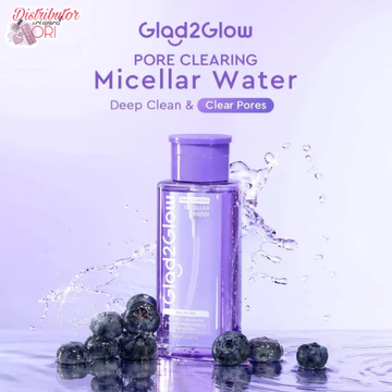 Glad2Glow Cherry Blossom Betaine Micellar Water 300ml Pembersih Wajah Make Up Remover Cleansing