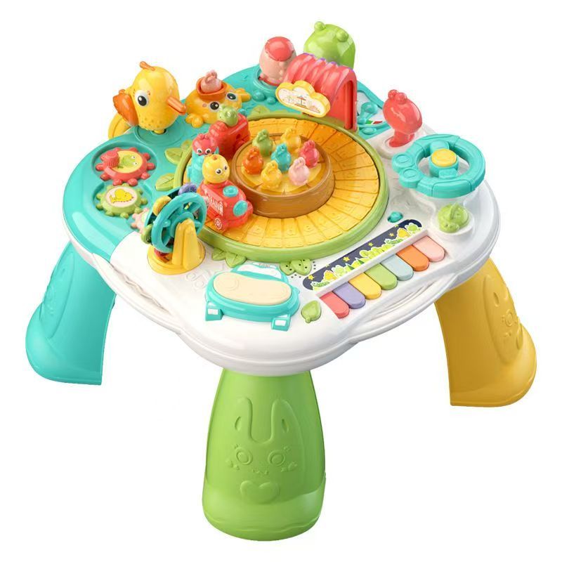 detail komponen meja musik bayi untuk latihan motorik halus