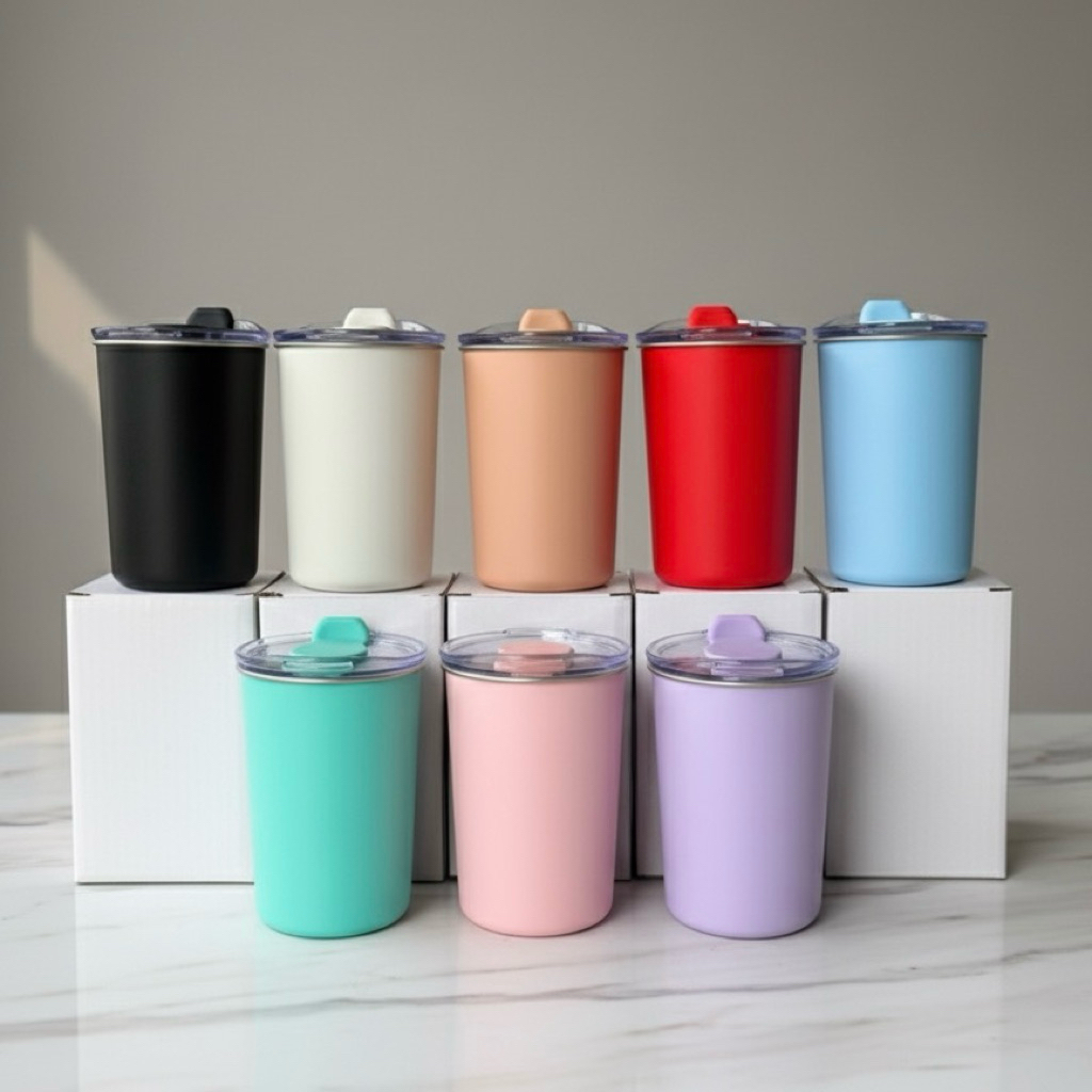 Jual Portable Cup Tumbler Coffee Mug Coffee Tea Cup Stainless Steel sus ...