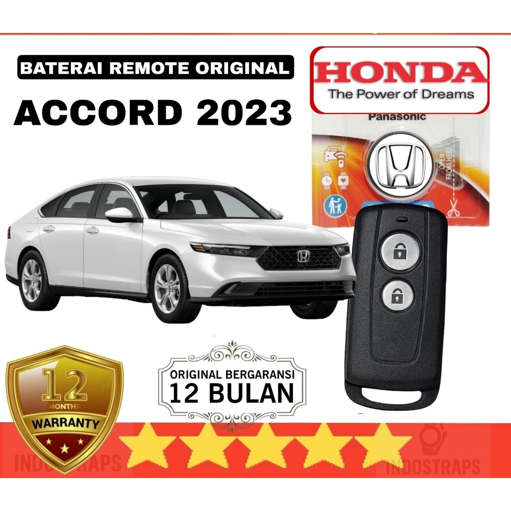 Jual BATERAI REMOTE KEYLESS MOBIL HONDA ACCORD GEN 11 HEV HYBRID E-HEV ...