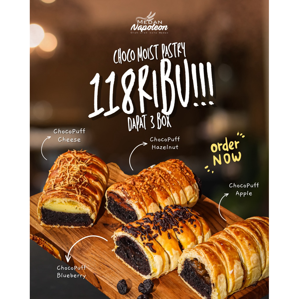 Jual PROMO PAKET 3 BOX CHOCO PUFF | Shopee Indonesia