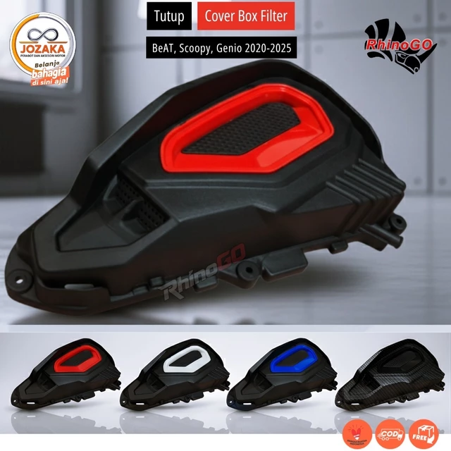 Box Cover Filter Udara beat -scoopy-genio 2020-2025 cover box filter hawa Oxygen - Filter Udara