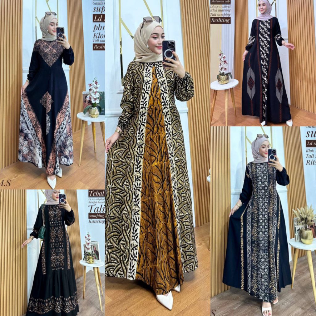Gamis Rayon Super Gamis Rayon Cap Shopee