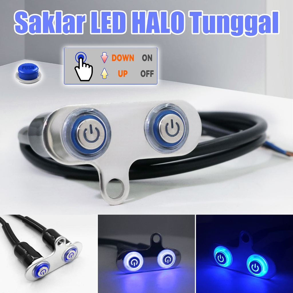 Jual READY STOCK SAKLAR INDICATOR LED MODEL TANAM WATERPROOF BAHAN ...