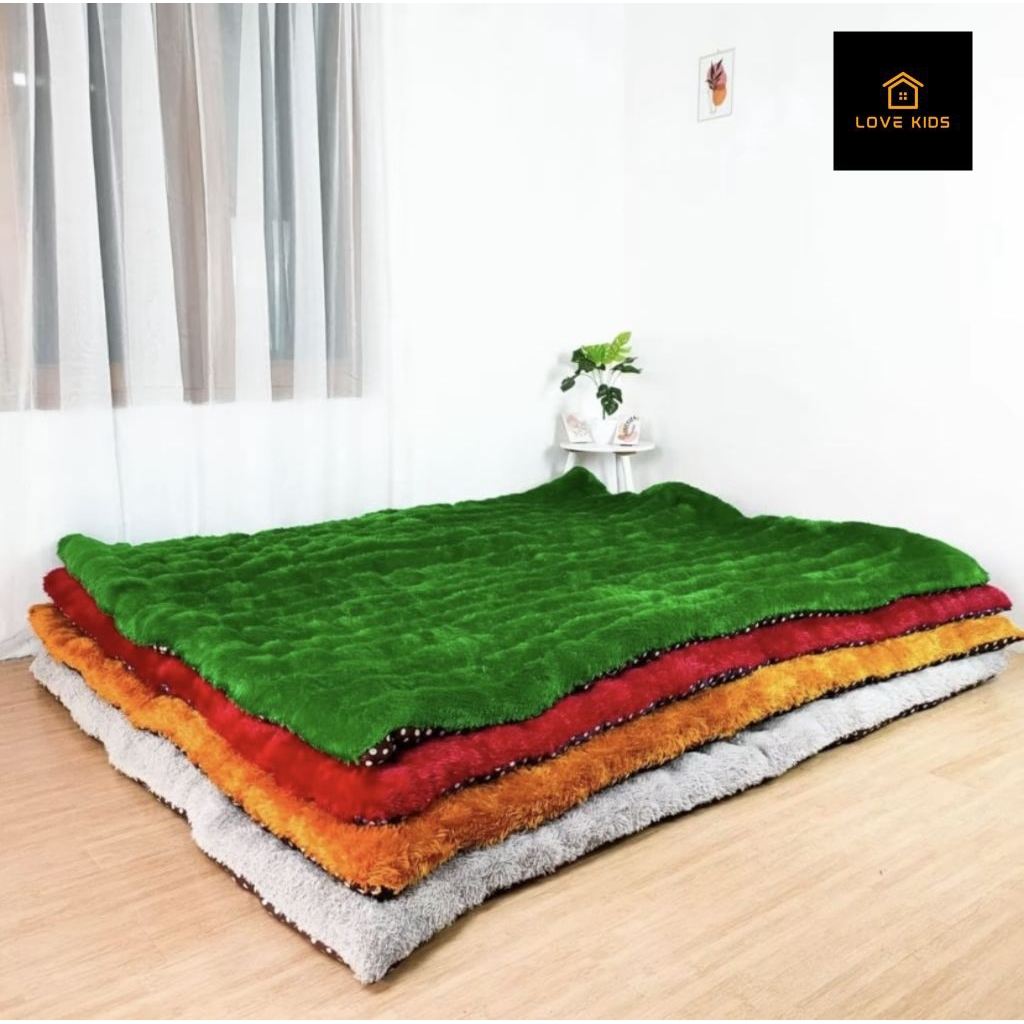 Jual Kasur Lantai Bulu Rasfur Premium Jumbo Free 2 Bantal | Shopee ...