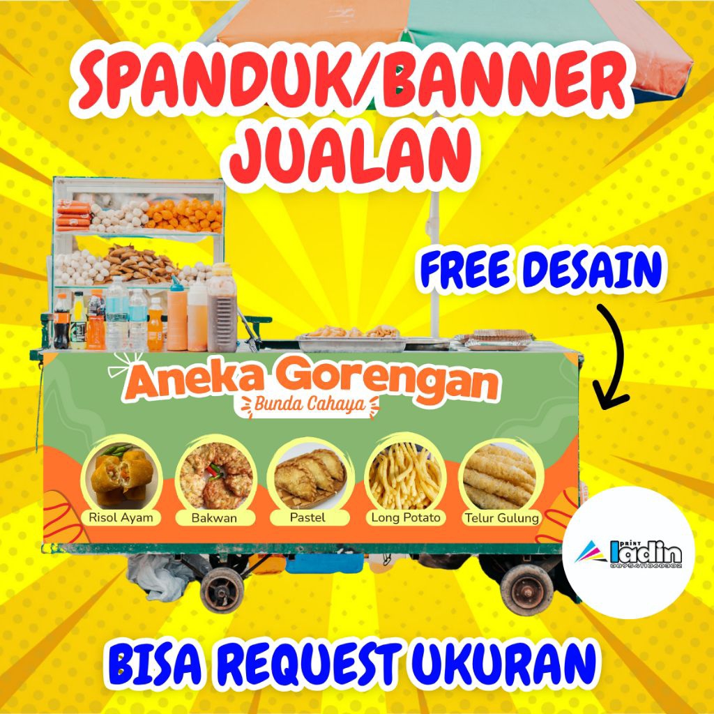 Jual SPANDUK PRODUK | SPANDUK JUALAN | SPANDUK GEROBAK | BANNER PRODUK ...