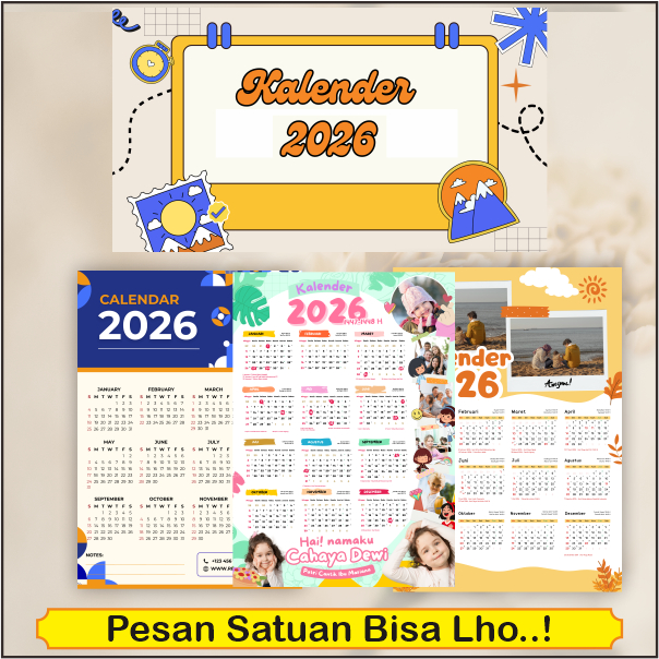 Jual Kalender Custom 2026 Promosi A3+ Tebal Eksklusif Promo | Shopee ...