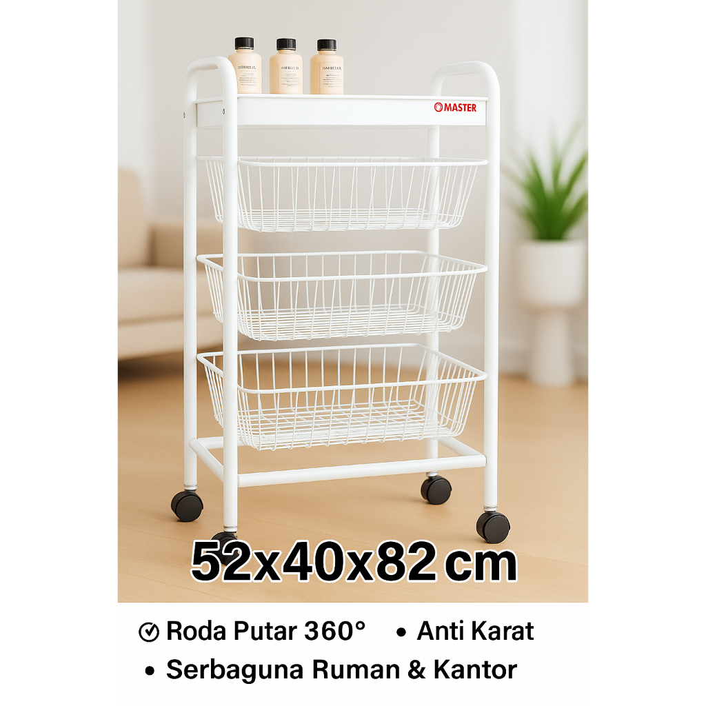 Jual Rak Serbaguna Master R 013 Rak Salon Rak Roda | Shopee Indonesia