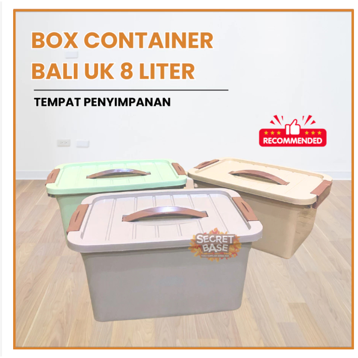 Jual Box Bali 8L Serbaguna Dengan Handle Dan Kunci/ Keranjang tutup ...
