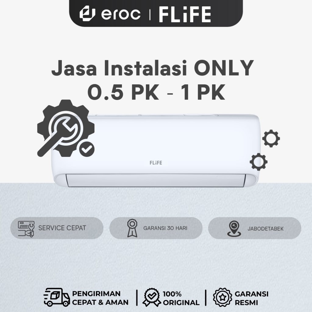 Jasa Instalasi ONLY 0.5 Pk - 1 Pk