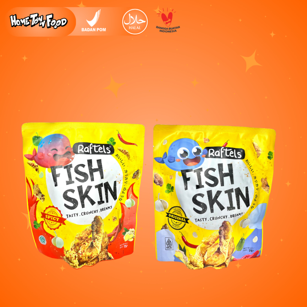 Jual Raftels Fish Skin Snack Gurih Kulit Ikan Crispy Viral Kekinian ...