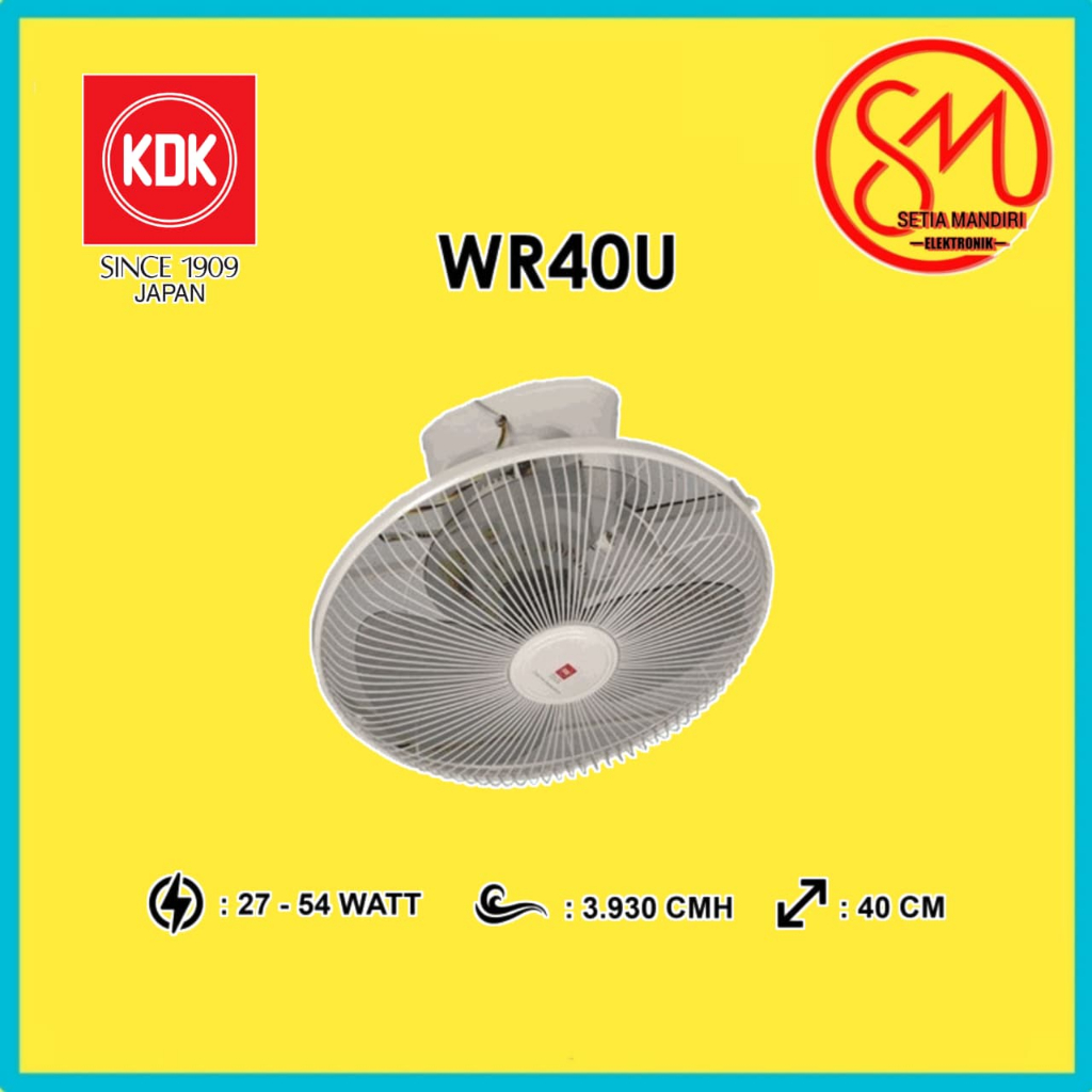 Jual KDK WQ40E Wall Fan 16 inch 3 Speed Kipas Angin Dinding 2 Tali ...