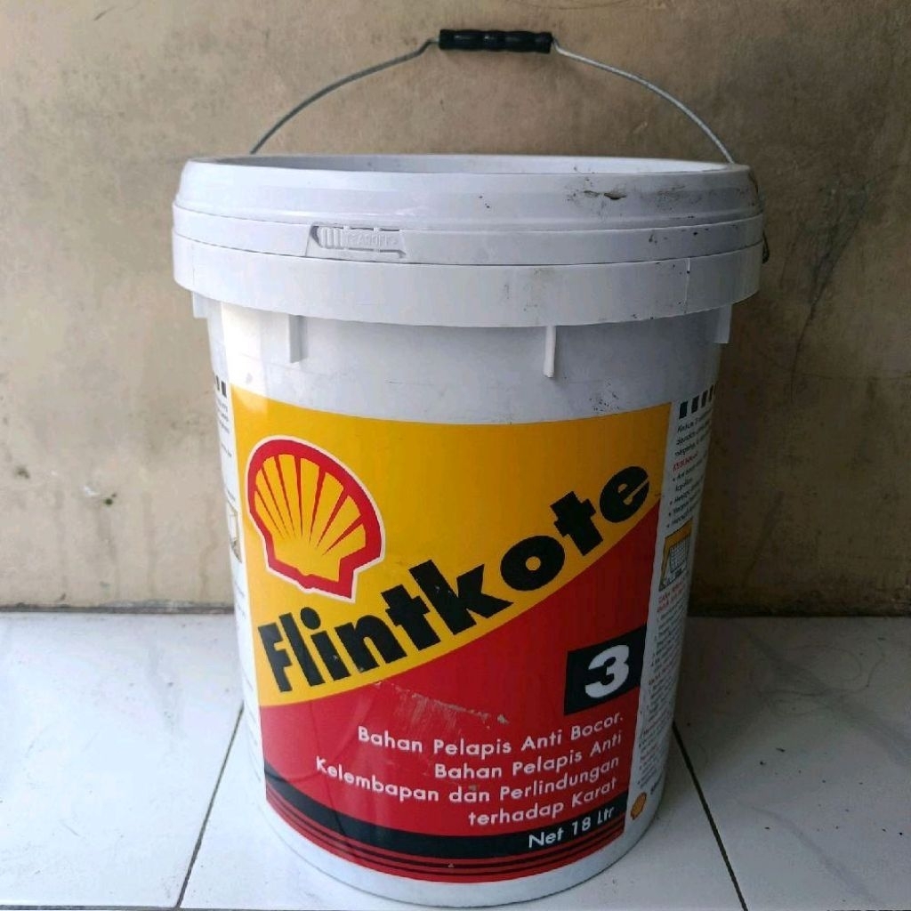 Jual Aspal cair Shell Flintkote No. 3 isi 18lt plinkut primer membran ...