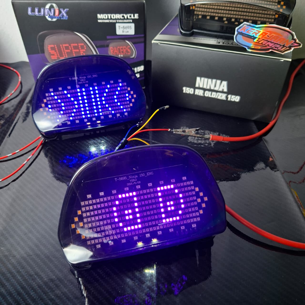 Jual Lampu Stop Led Running Ninja 150 RR OLD/ZX150 Set Mika Stoplamp ...