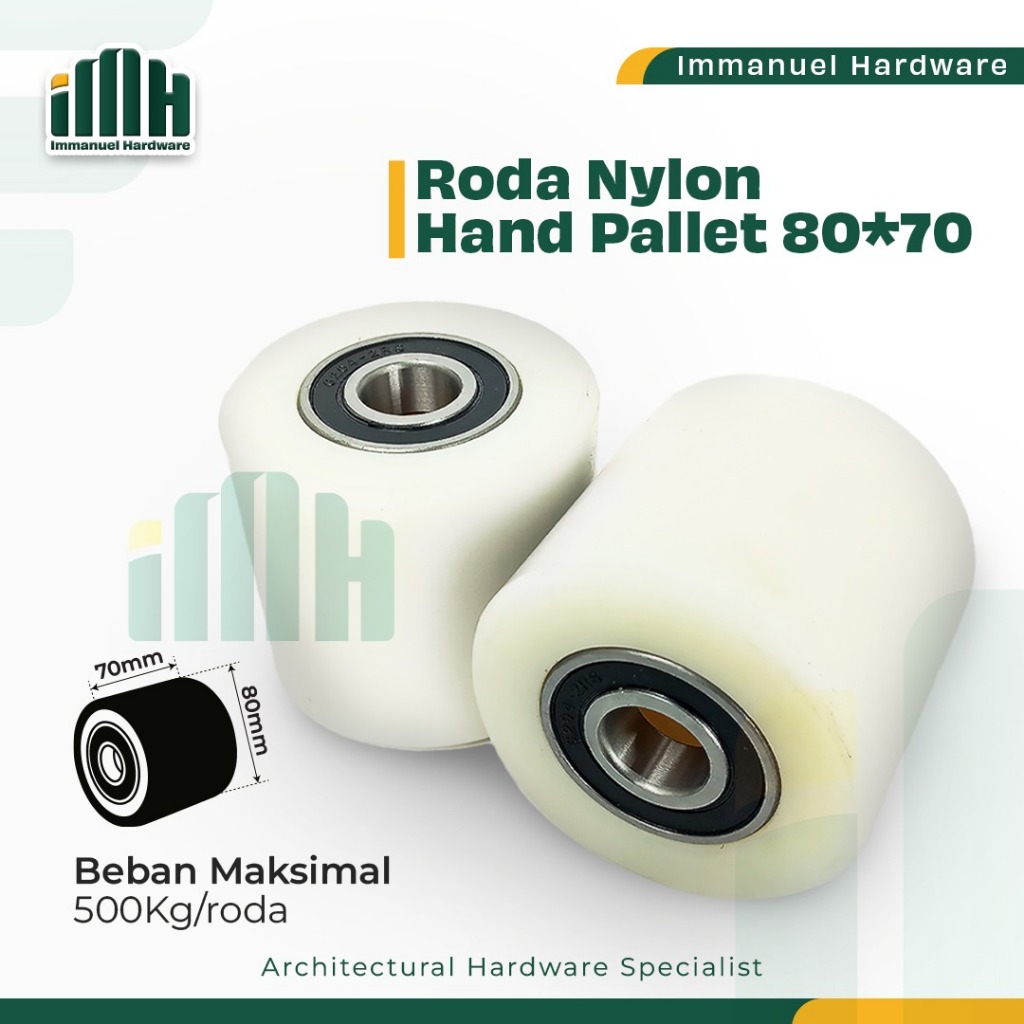 Jual Roda Nylon 80 x 70 mm Handpallet/ Handlift / Forklift / Fork lift ...