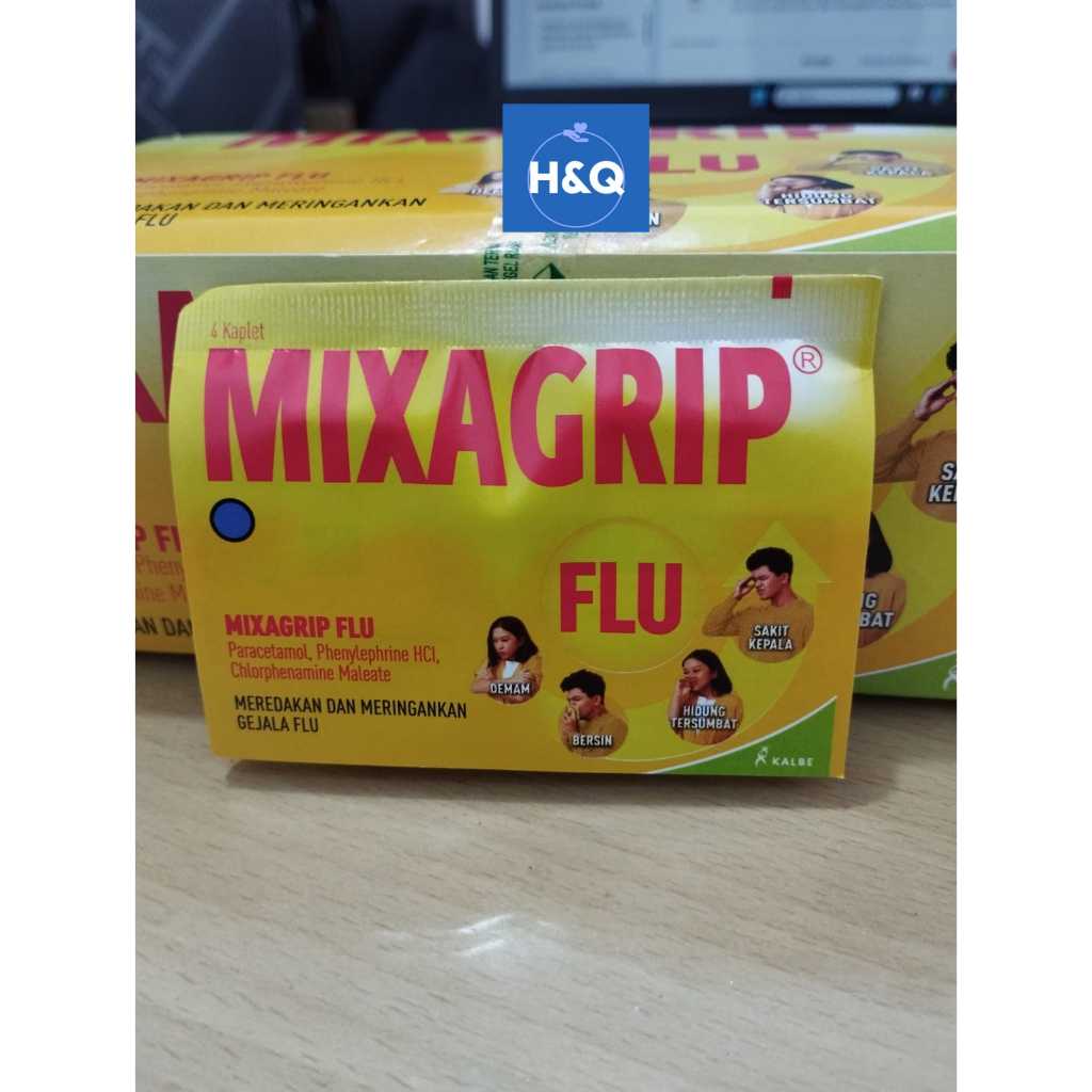 Jual MIXAGRIP FLU( 1 STRIP ISI 4 KAPLET) | Shopee Indonesia