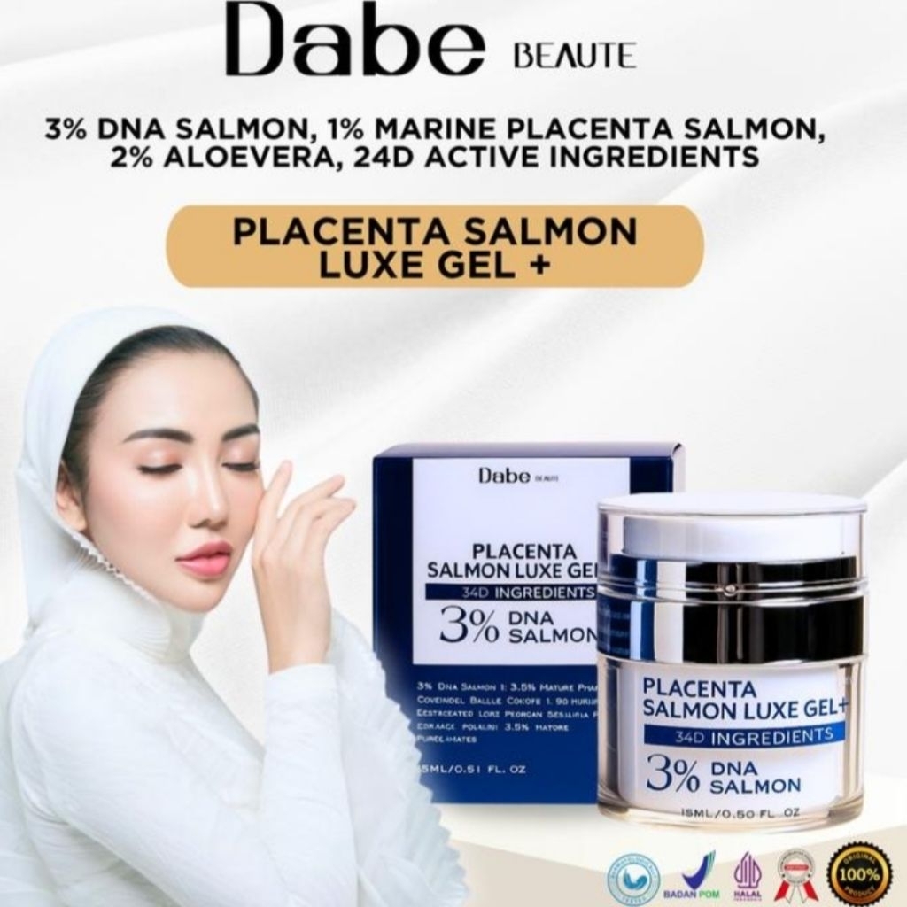 Jual DABE BEAUTE - Placenta DNA SALMON LUXE GEL Moisturizer | Shopee ...