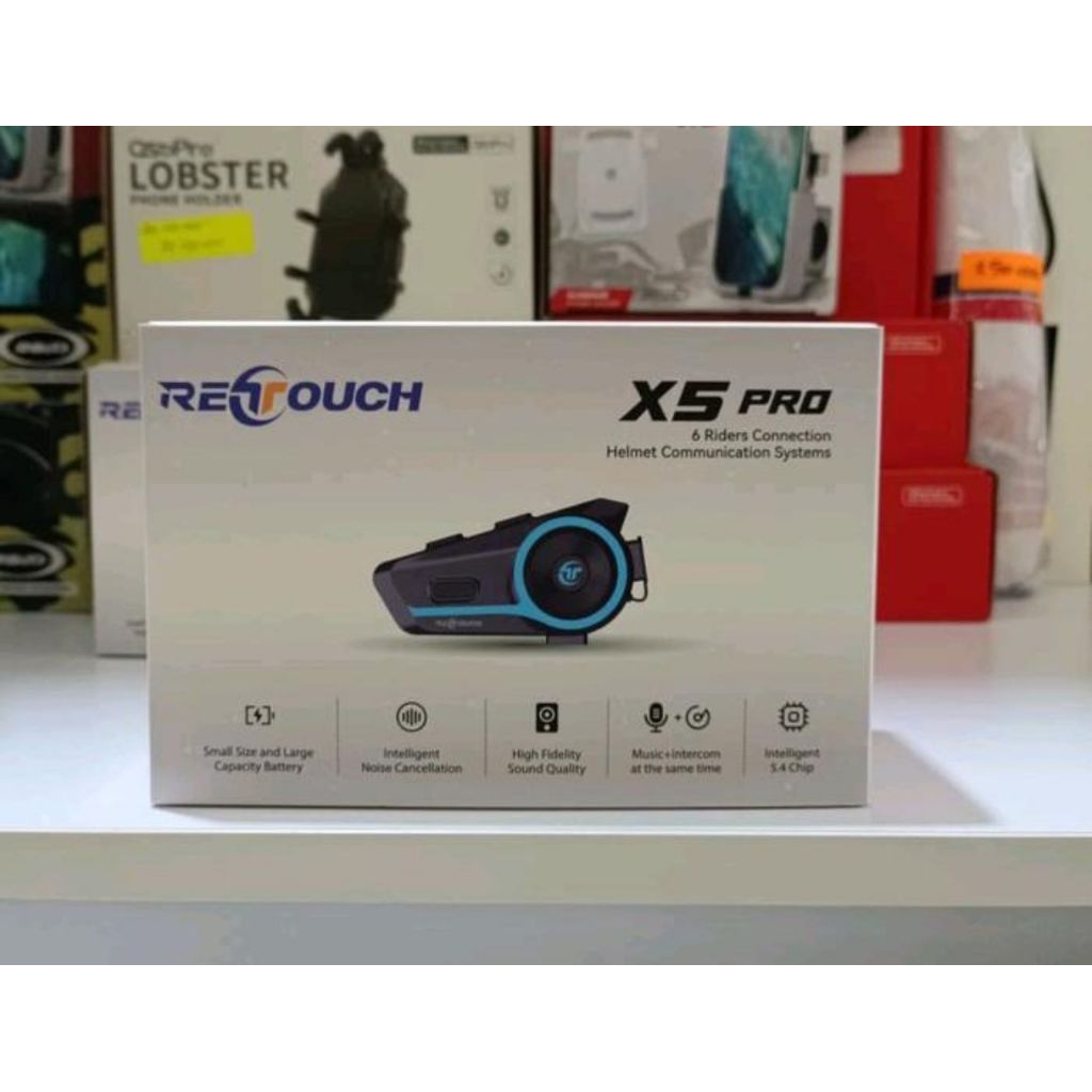 Jual INTERCOM RETOUCH INTERCOM X5 PRO Interkom Helm Pintar untuk 6 ...