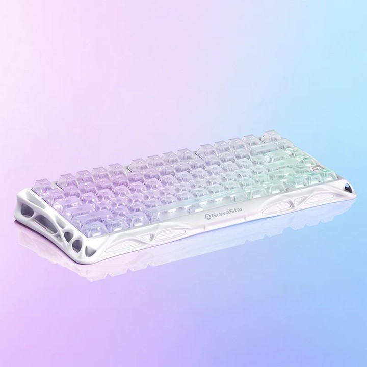 GravaStar Mercury K1 Lite Wireless Mechanical Gaming Keyboard Crystal Aurora