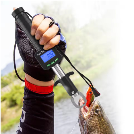 Jual AL - 3 in 1 Digital Fish Grip Scale 25kg/55lb Fish Lip Grabber ...