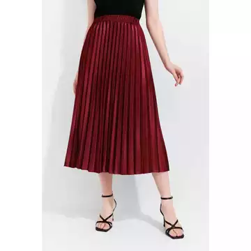 Rok Plisket Bludru Velvet 7 8 Premium All Size