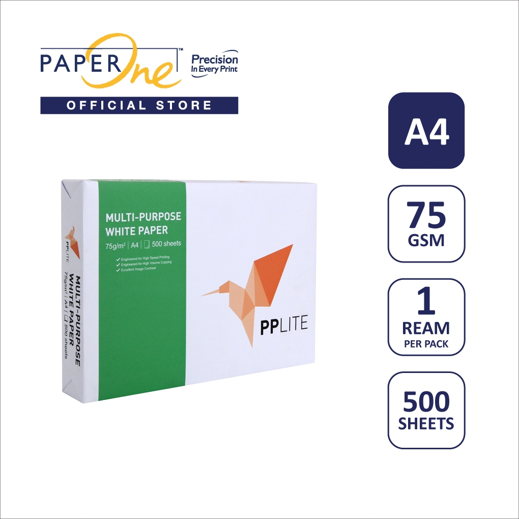 PP Lite Kertas A4/F4/A3 75gr Copier 1 Rim (500 lembar) Kertas HVS A4 Kertas Fotocopy FS