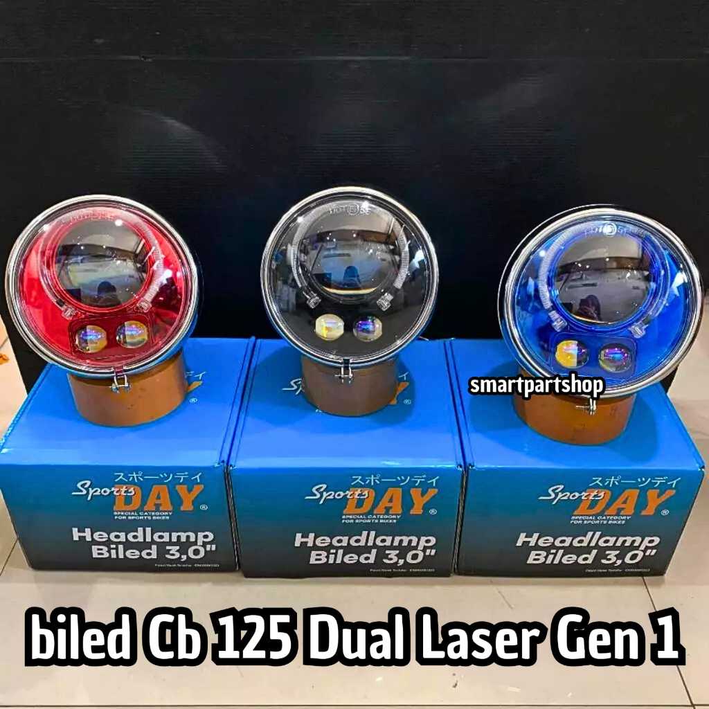 Jual BILED LASER BILED CB 125 BILED DUAL LASER GEN 1 DAY biled set ...