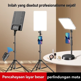 GMETAL Lampu Foto 88W Lighting Lampu Sorot Lighting Studio 2.1M Tripod For Live Streaming