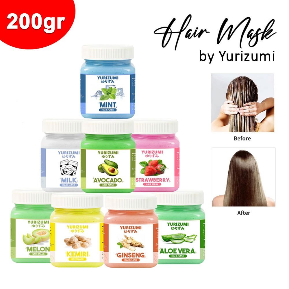 Jual Yurizumi Hair Mask 200gr Masker Rambut Treatment Rambut | Shopee ...