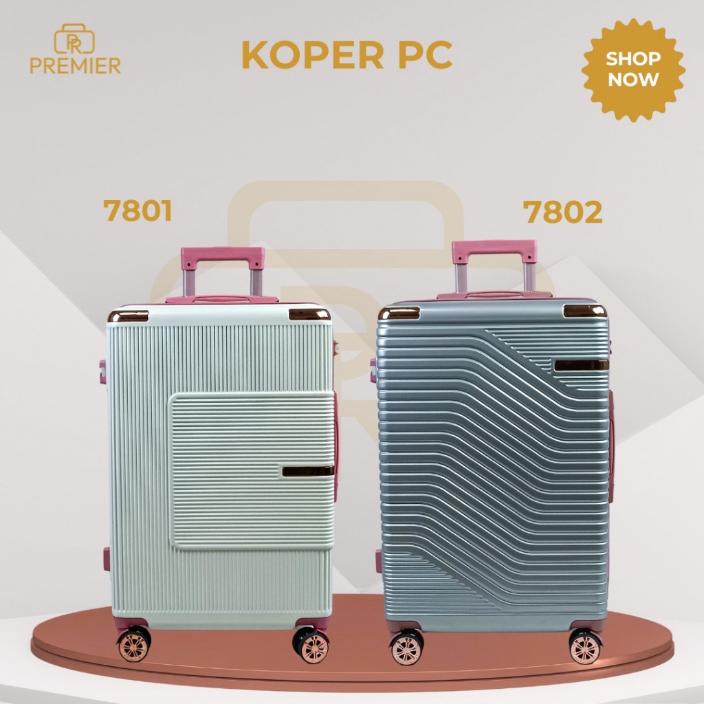 Jual Koper Premium Lokal V7801 V7802 Size 20/24 Policarbonate + Fiber ...