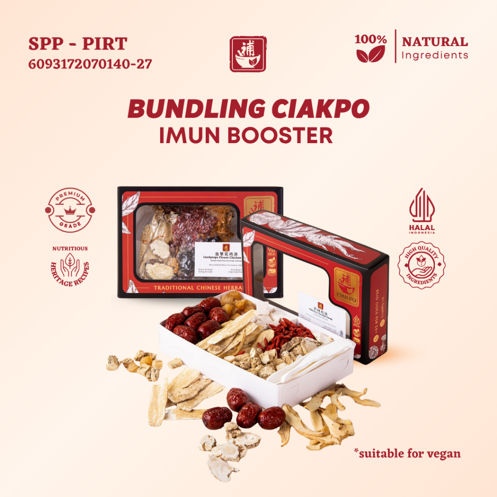 Jual Ciak Po - Bundling Immune Booster (Chicken Herbal Soup + Cordyceps ...