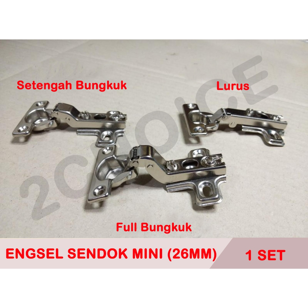 Jual Engsel Pintu Lemari Kecil Engsel Sendok Mini 26 MM 1 pasang isi 2 ...