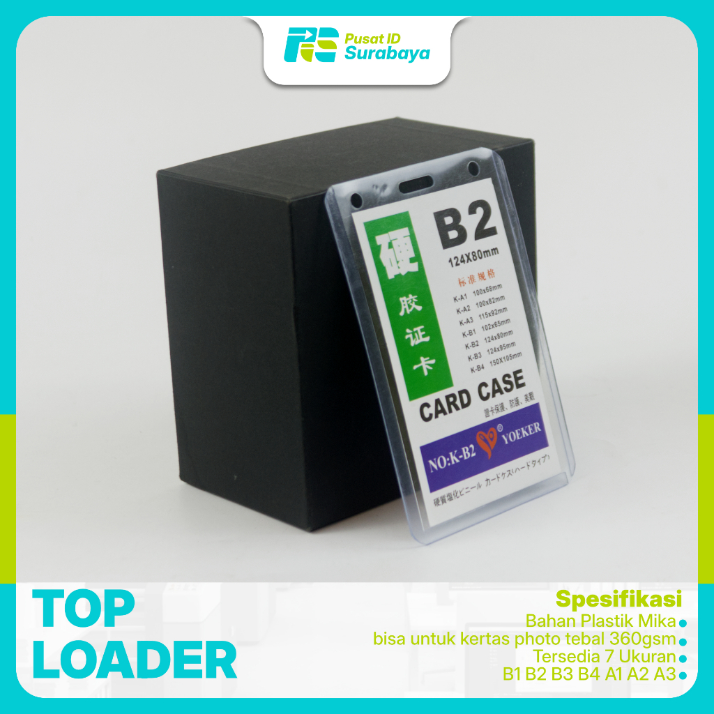 Jual Toploader Photocard Top Loader Foto Card NameTage id card Case ...