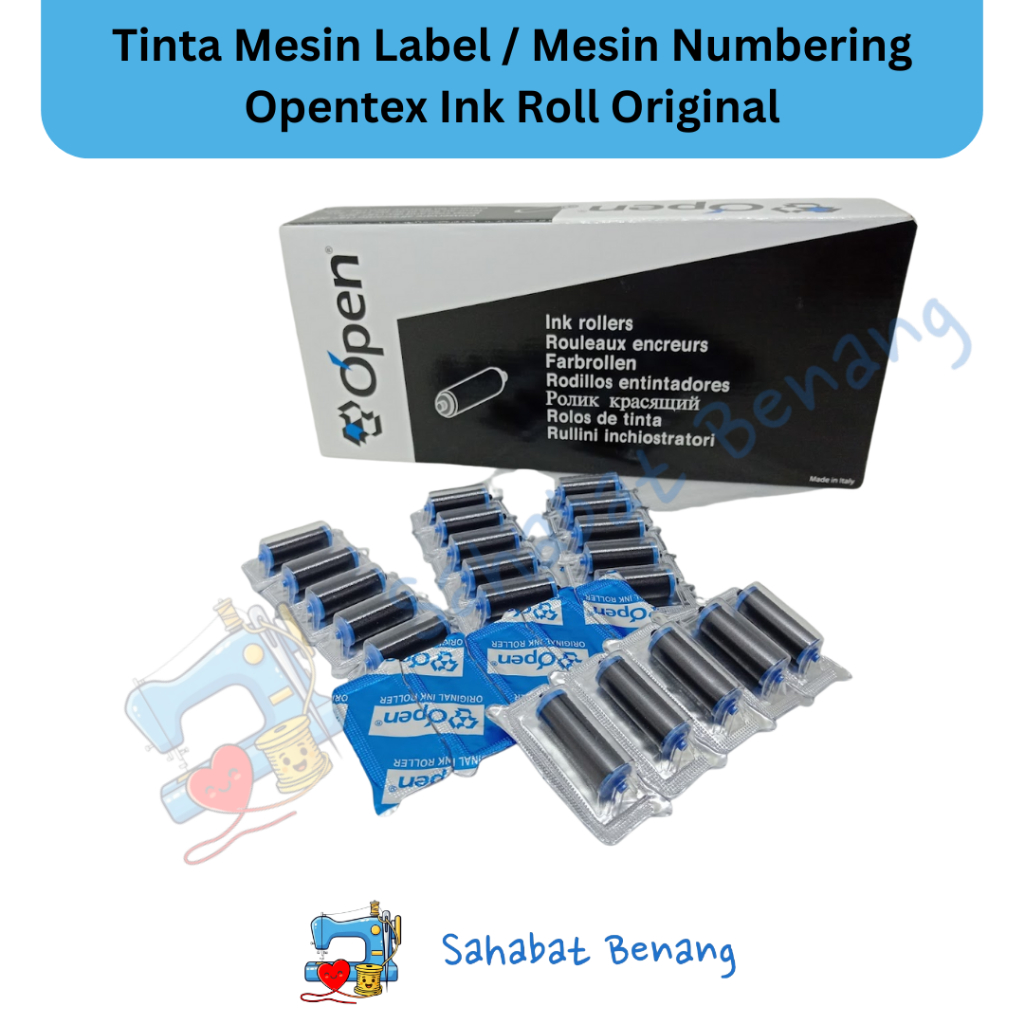 Jual OPENTEX Tinta mesin Numbering/Ink Roll OPENTEK (harga per lembar ...