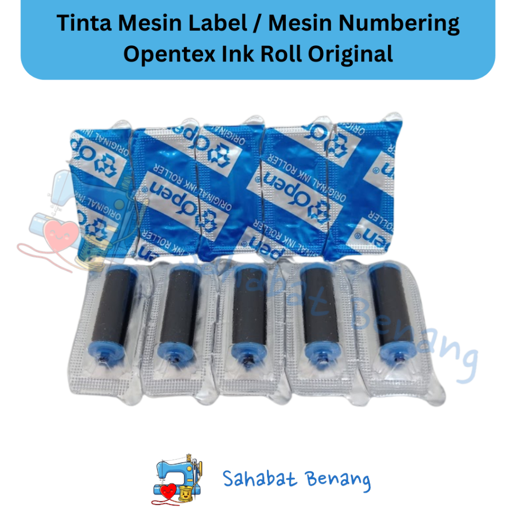 Jual OPENTEX Tinta mesin Numbering/Ink Roll OPENTEK (harga per lembar ...