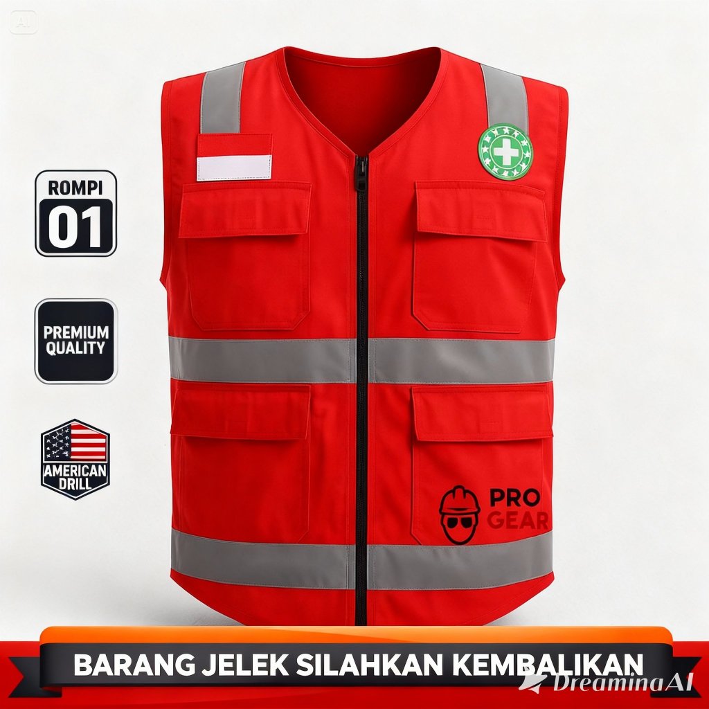 Jual Rompi Safety | Rompi Tambang | Rompi Proyek | Rompi Lapangan ...