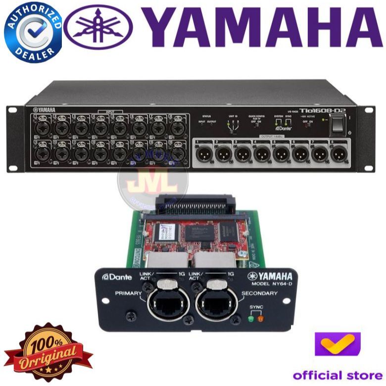 Jual Yamaha Tio1608-D2 /TIO-1608 Digital Stage Box with Dante NY64D ...