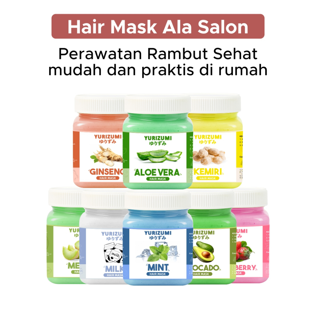 Jual [ 200GR ] Yurizumi Hair Mask Creambath Masker Rambut Smoothing ...