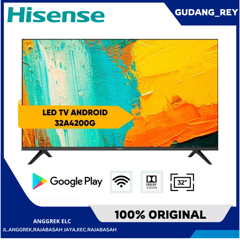 Jual TV Hisense Smart Android Digital TV 32 inch Full HD Bezeless ...