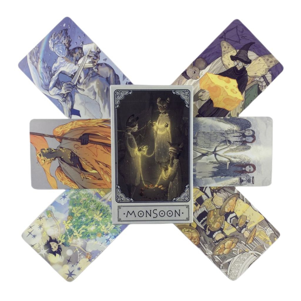 Jual Monsoon Tarot Cards Game Fortune-telling Oracle Divination Visions ...