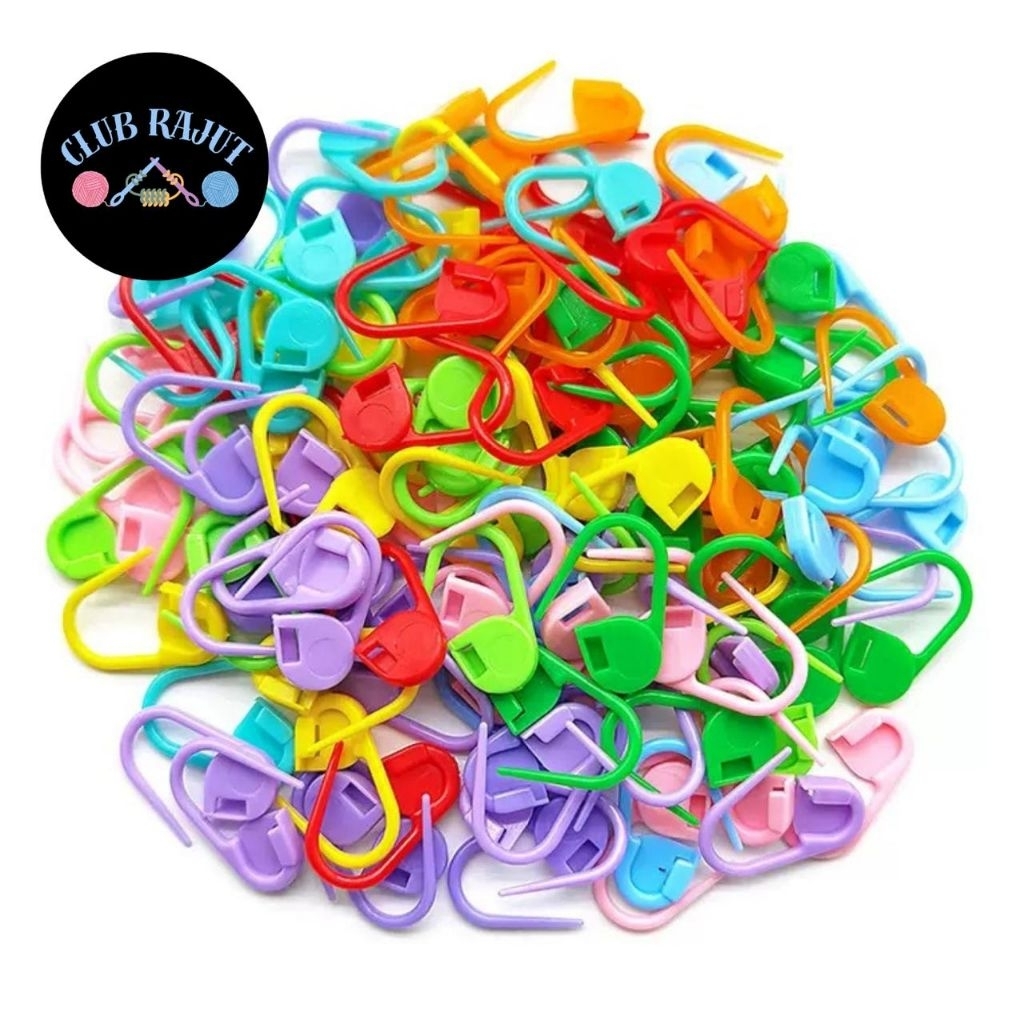 Jual PENANDA RAJUT PENITI TUMPUL PLASTIC PINS/ STITCH MARKER CROCHET ...