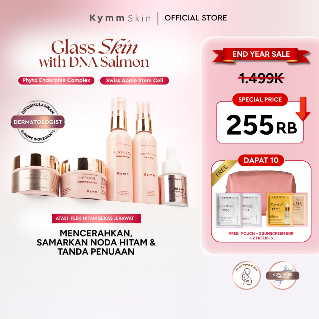 Jual [10pcs] [Free Pouch + 2 Sunscreen 5gr + 2 Freebies] KYMM SKIN ...