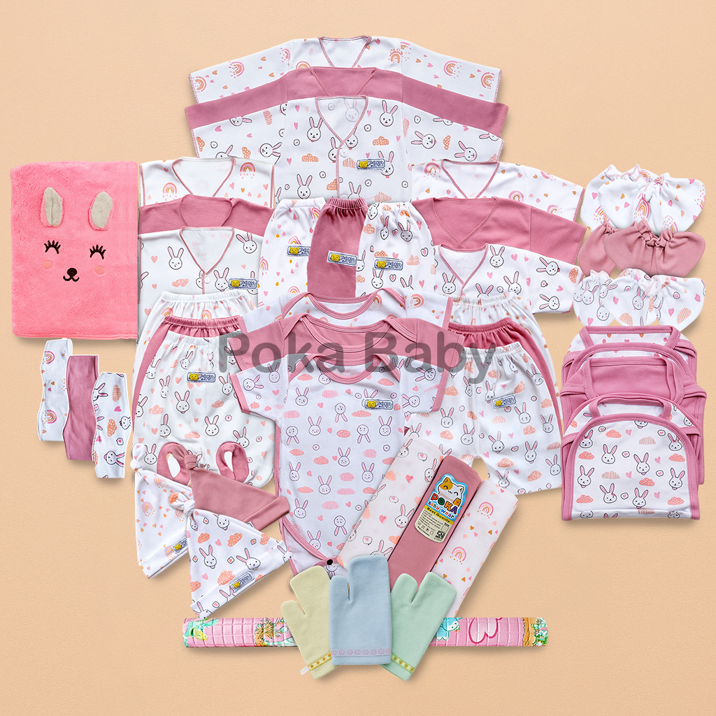 Jual 53 PCS Paket Hemat Terkomplit Baju Bayi Baru Lahir Paket Brojol ...
