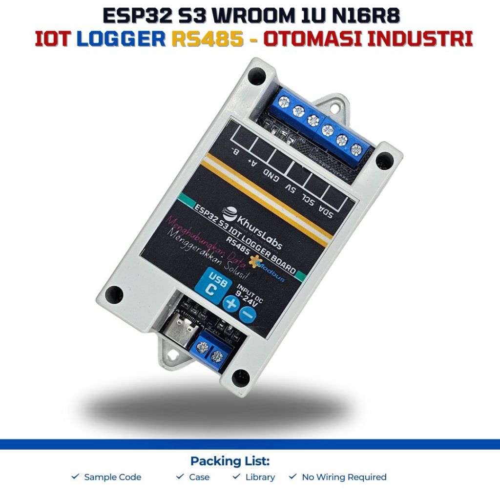 Jual ESP32 S3 IOT LOGGER RTC RS485 Modbus - Otomasi Industri ESP32S3 ...