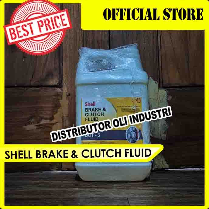 Jual Shell Brake & Clutch Fluid DOT 3 (Oli Hidrolik - 5 Liter) | Shopee ...