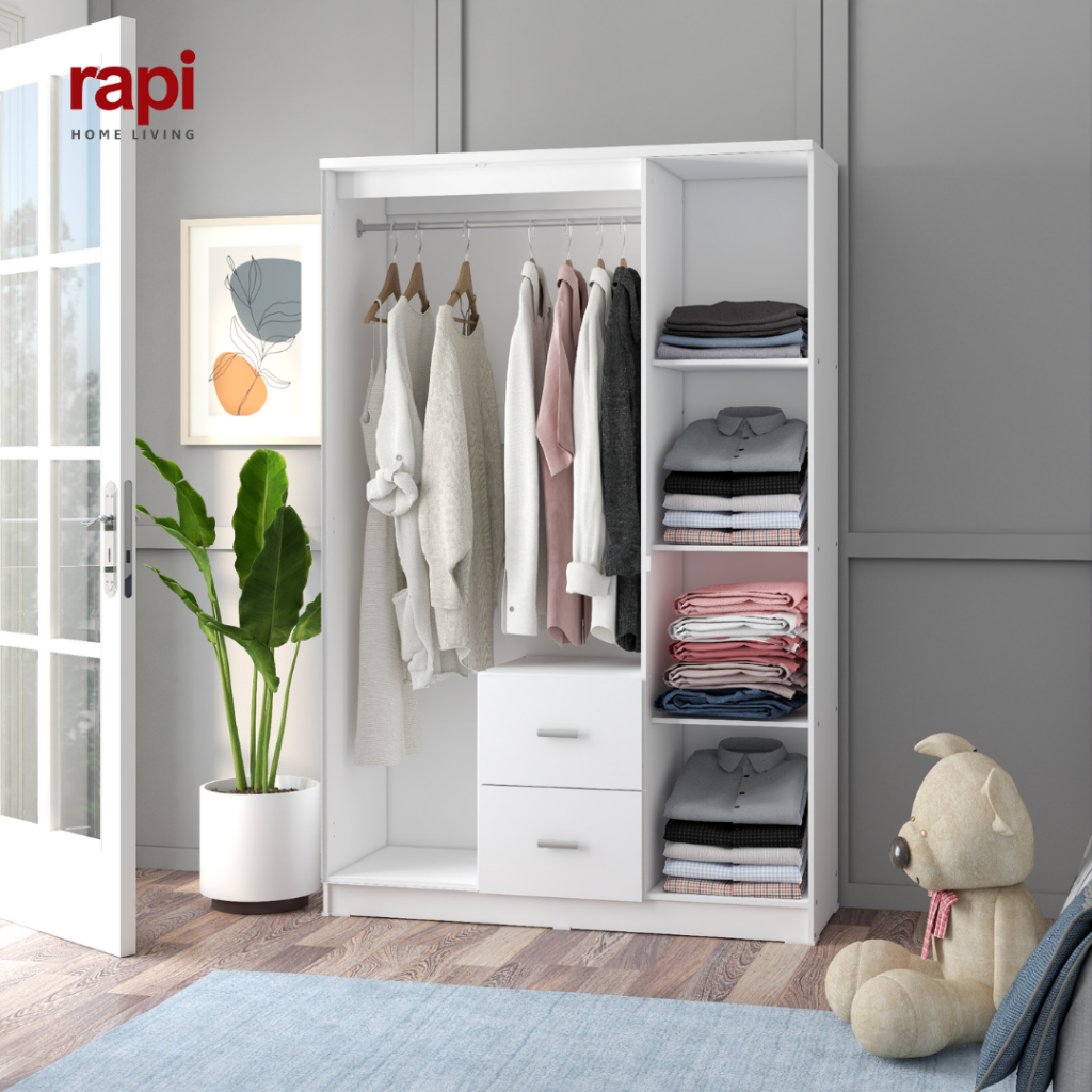 Jual RAPI Lemari Baju 3 Pintu/ Lemari Pakaian Minimalist 3 Pintu ...