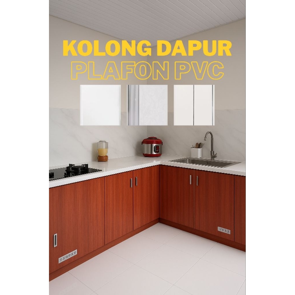 Jual Plafon Pvc Putih Awet Tahan Air Tahan Rayap Bahan Glossy Laminated ...