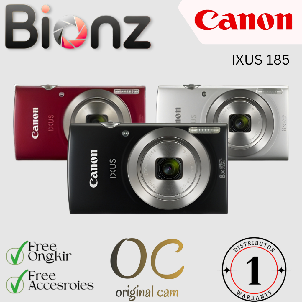 Jual CAMERA POCKET CANON IXUS 185 / CANON IXUS 185 | Shopee Indonesia