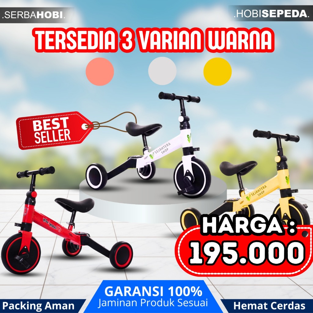 Jual Sepeda Anak Roda Tiga/Cocok Untuk Hadiah/Souvenir/Ulang Tahun/Best ...
